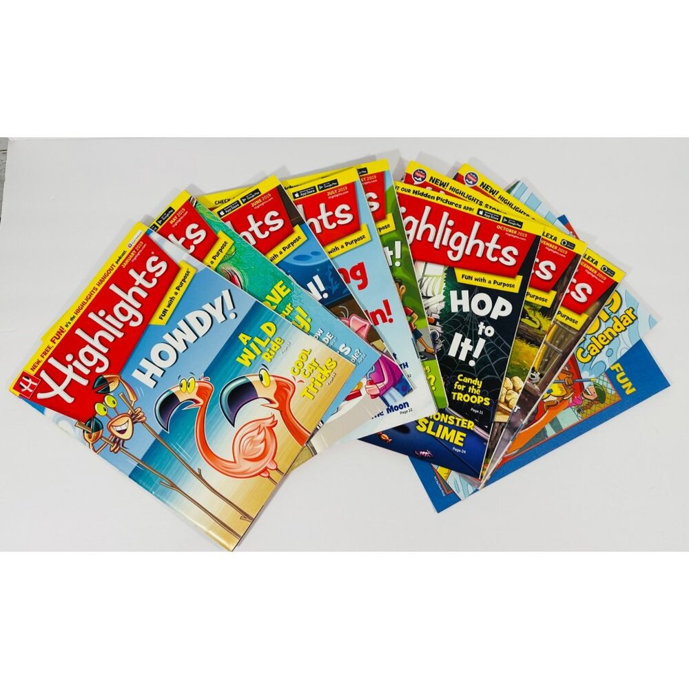 Highlights Magazine Lot Kids Activities Puzzles Classroom Reading Fun 2019